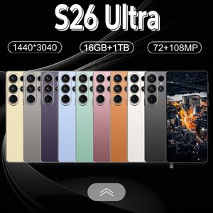 Smartphone S26 Ultra 4G/5G Sbloccato, Display HD da 6.9\" 120Hz, 16GB+1TB, Android <span class=keywords><strong>15</strong></span>, Riconoscimento Facciale, per <span class=keywords><strong>Gaming</strong></span>, Ricarica Rapida 100W - Product Image 6
