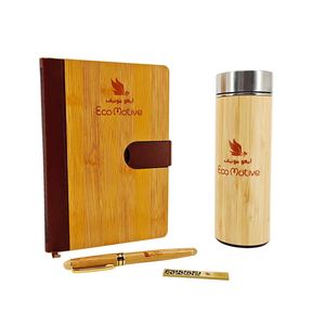 Ensemble cadeau promotionnel QM en bois écologique, personnalisé pour entreprises, idéal comme cadeaux d'entreprise ou de promotion - Product Image 5