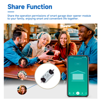 SIXWGH Smart Life - Abrepuertas de Garaje Automático con Control Remoto WiFi, Control por Voz, Compatible con Alexa y Google Home, No Requiere Hub