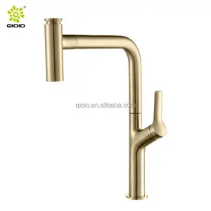 304 Stainless Steel Single Handle Pull Down Mixer Tap Hot And Cold Water Sink Kitchen Faucet