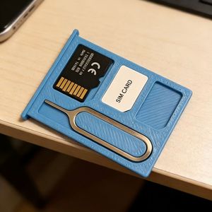 3D Printed Portable SIM Card Storage <b>Box</b> 1 Slot Covered Compact Shockproof For Mobile Phone <b>Memory</b> Cards - Product Image 4