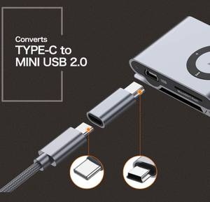 USB C <span class=keywords><strong>เป็น</strong></span> mini USB อะแดปเตอร์แปลง2.0สนับสนุนการชาร์จและซิงค์ข้อมูล - Product Image 4