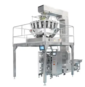 Full Automatic Salad Vegetable Salad Fruit Salad Frozen French Fries Potato Chips Packing Machine