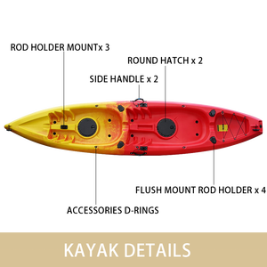 Canot/Kayak non gonflable en polyéthylène Kayak deux places OEM - Product Image 5