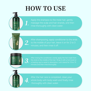 Shampoing Réparateur Marque Blanche Végan Biologique Naturel Huile d'Argan Eau de Riz Arbre à Thé pour la Croissance des Cheveux Shampoing et Après-Shampoing Soin Capillaire - Product Image 2