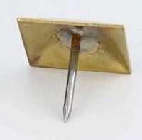 Rivets carrés à quatre mâchoires pour artisanat bricolage Punk Spike sac à vêtements chaussures en cuir métal pyramide goujons accessoires avec rayures