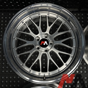 Maining giả mạo LM <span class=keywords><strong>Lemans</strong></span> chải Bạc bánh xe cho BMW E36 E39 E46 E60 E90 E92 5x112 5x120 - Product Image 3