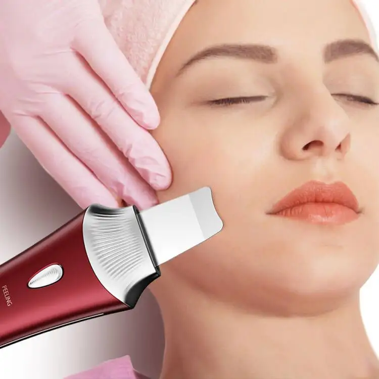 27KHZ, livraison directe, Vibration à haute fréquence, spatule pour le visage, nettoyage des pores, Peeling de la peau, élimination des points noirs, épurateur de peau