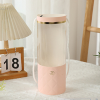 Portable PVC Transparent Fenêtre Cylindre Boîte À Fleurs Transparent PVC Fenêtre Simulé Fleurs Saint Valentin Fleur Boîte D'emballage