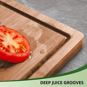 Planche à <span class=keywords><strong>d</strong></span>écouper en bois pour apéritifs, <span class=keywords><strong>charcuterie</strong></span> et préparation culinaire – Accessoires de cuisine portables et durables - Product Image 3