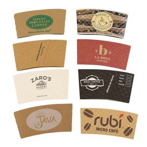 แก้วกาแฟแบบใช้แล้วทิ้งหรือใช้ซ้ำได้ เป็นมิตรกับสิ่งแวดล้อม สำหรับเครื่องดื่มร้อน คาปูชิโน เอสเพรสโซ แบบผนังเดียว พร้อมปลอกหุ้มแก้ว - Product Image 4