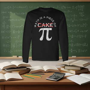 Maglietta a maniche lunghe Math Is A Piece Of Pi per gli amanti della matematica, Pi Day 2024 - Product Image 3