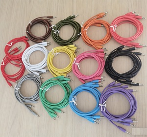 Câbles patch mono TS 3,5 mm à angle droit, longueur personnalisée, couleur, avec blindage en feuille pour moniteur - Product Image 4