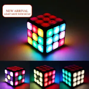 Cubes musicaux à piles, jeu Anti-Stress, jouet pour enfants, 7 jeux, autres jouets éducatifs, Cube magique à LED