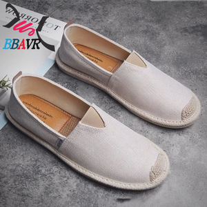 2021 Summer Chinese Style Casual Men's Linen Woven Beanie Shoes Lightweight with Mesh Lining Cloth Upper Material - Product Image 3