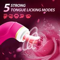 Vagina-Saugdildo Vibrator Sexspielzeug für Frauen Zungen-Leck-Klitoris-Stimulator Brustwarzen-Saug-Vibrator Masturbator Massagegerät