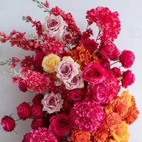 Centres de table de mariage fleurs artificielles personnalisés pour décoration de mariage