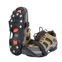 Crampons à glace, crampons à traction en silicone hautement élastiques, crampons antidérapants pour la marche sur la neige et la glace