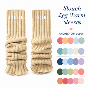 Guêtres en tricot personnalisées avec logo, couleur unie, pour femmes, style urbain, yoga, vêtements de sport - Product Image 1