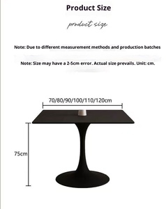 Modern and Simple Rock Plate Dining <strong>Table</strong> and Chair Set Full Rock Plate Tabletop Writing and Working Desk <strong>Stable</strong> Anti-toppling - Product Image 6