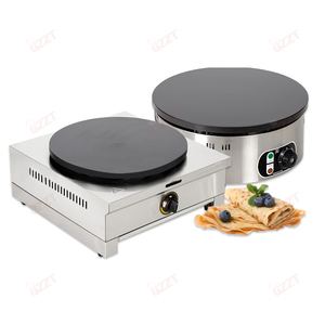 Crêpière électrique à gaz commerciale faisant la machine 40 cm de diamètre <span class=keywords><strong>France</strong></span> crêpière électrique avec épandeur en bois - Product Image 3