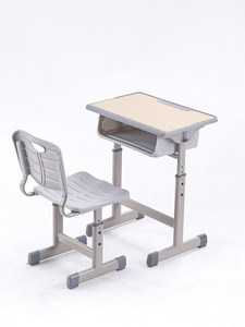 Bureau en métal relevable et épaissi pour salles <span class=keywords><strong>de</strong></span> classe et agences <span class=keywords><strong>de</strong></span> tutorat, idéal pour les élèves du primaire et du secondaire, design minimaliste moderne - Product Image 2