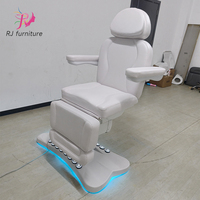 Lit de massage facial rotatif à 4 moteurs électriques pliable pour salon de beauté médicale moderne avec application de gym, mobilier de salon