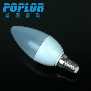 Poplor <b>Led</b> Candle Light Bulb E14 3W Plastic B12 <b>Smd</b> Ac Power - Product Image 1