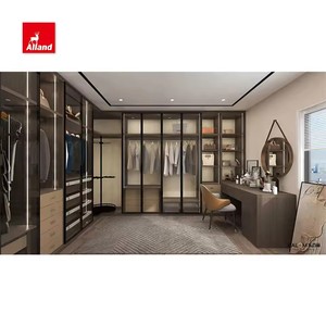 Allandcabinet ไม้อัดบานพับแบบกำหนดเองสำหรับห้องนอนสาวๆ<span class=keywords><strong>ประตู</strong></span>โปร่งใสทันสมัยตู้เสื้อผ้าตู้เสื้อผ้าหรูหราออกแบบได้ตามต้องการ - Product Image 1
