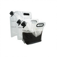 Pochettes souples transparentes en plastique avec bec verseur imprimé en héliogravure pour boissons de 1/2 gallon – Emballage jetable pour liquides