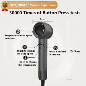 Máy sấy tóc, Ion khuếch tán Máy Sấy Tóc, du lịch Kích thước thổi Máy sấy với bộ khuếch tán cho mái tóc xoăn, xách tay nhanh chóng làm khô như salon, Đen - Product Image 3