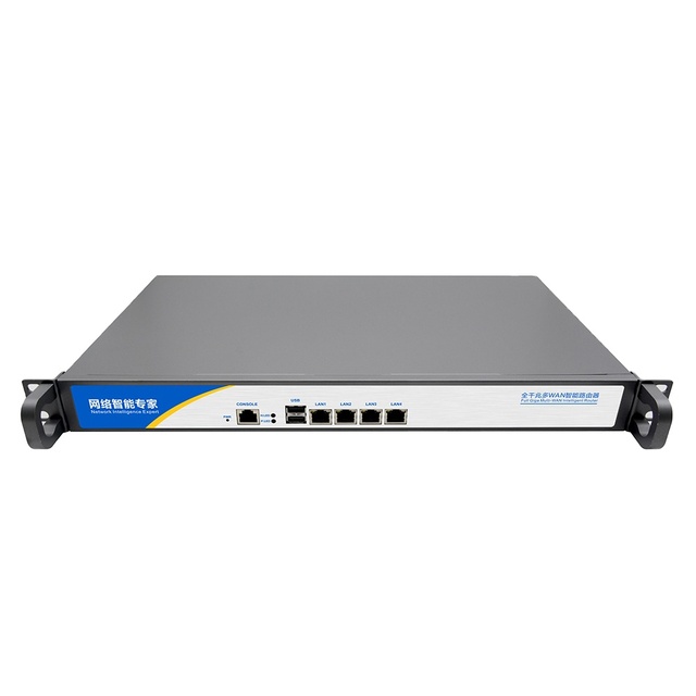 XLW Network Security Firewall Router Pc Intel Celeron N97 J1900 DDR3 Win10 Linux VGA 4 RJ45 LAN Ports SFP 1U Pfsense Firewall Pc