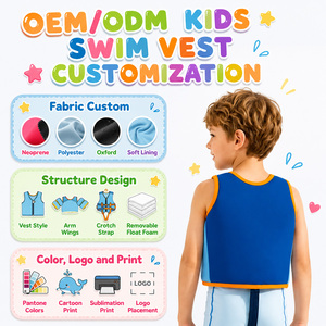 Chaleco de Natación Personalizado <span class=keywords><strong>para</strong></span> Niños, Ayuda de Flotación de <span class=keywords><strong>Neopreno</strong></span>, Flotadores Extraíbles, Correa de Seguridad Ajustable, Chaqueta de Entrenamiento de Natación <span class=keywords><strong>para</strong></span> Niños y Niñas, Protección UV <span class=keywords><strong>para</strong></span> <span class=keywords><strong>Piscina</strong></span> - Product Image 3