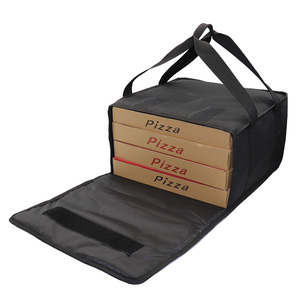 Pizza delivery bag Classic Design durable Pizza Box Insulated hot Red Food Delivery carry bag