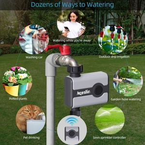 Kit de programmateur d'<span class=keywords><strong>arrosage</strong></span> <span class=keywords><strong>WiFi</strong></span> à piles avec passerelle et application intelligente pour la planification à distance de la <span class=keywords><strong>vanne</strong></span> d'<span class=keywords><strong>arrosage</strong></span> extérieure - Product Image 2