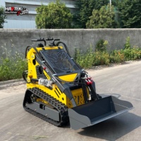 Mini-chargeuse compacte sur pneus avec moteur Euro V EPA CE, rétrocaveuse, chargeuse frontale compacte, petite chargeuse compacte pour usage agricole avec godet