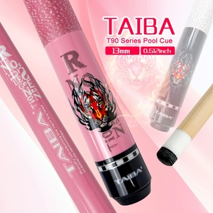 ไม้คิวพูล TAIBA T90 ซีรีส์ 58 นิ้ว ระดับมืออาชีพ - ไม้เมเปิลแคนาดา พร้อมหัวคิวขนาด 13 มม. แบบ Low-Deflection และหุ้มด้วย Irish Wrap แบบ Pre-Scuffed - Product Image 2