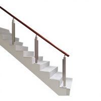 Système de balustrade moderne en acier inoxydable et verre, garde-corps d'escalier en verre trempé pour escalier intérieur résidentiel