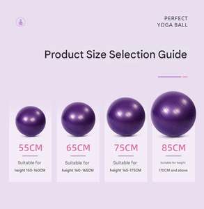 Ballon de naissance en PVC souple pour le fitness, le yoga, le Pilates, l'entraînement à l'équilibre, l'assistance à l'accouchement - Antidérapant, durable, pour l'exercice - Product Image 4