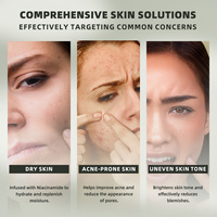 Fabricants Marque privée Vitamine B5 Réparation rapide Boost de la barrière cutanée Sérum à l'acide azélaïque pour le visage