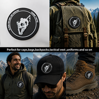 Patchs PVC 3D personnalisés de haute qualité, badges en caoutchouc tactiques à boucle auto-agrippante pour harnais d'animal, gilet, sac à dos, veste