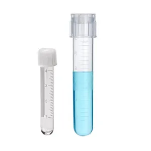 Consumible médico graduado PP/PS 5ml tubo de cultivo de tejidos con tapa de enchufe 12*75mm