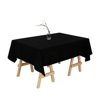 Nappe Moderne Tissée Noire Anti-taches et Anti-huile Personnalisable – Vente Directe Usine