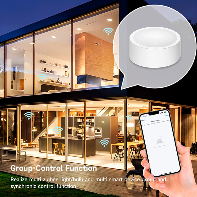 Tuya ZigBee Smart Knob Switch Button Wireless Scene Rotatable Dimmer Controller Home Appliance Automation Linkage Remoter