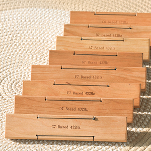 مجموعة أوعية الكريستال الصوتية الشفافة من ساكسس، مع قضيب كوارتز ملون، مصنوعة يدويًا، بترددات 440 هرتز/432 هرتز، صوت قوي للعلاج بالصوت - Product Image 5