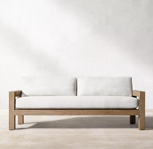 Hot Selling Garden Furniture Lounge Set Villa Leisure Teak hotel <b>Sofa</b> Outdoor Lounge Sectional <b>Sofa</b> Furniture Set - Product Image 5
