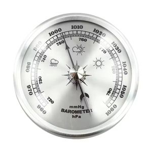 Barómetro Mecánico de Metal de 70 mm con Función de Reloj para Monitoreo del Clima Doméstico con Medidor de Presión de Aire y Hora - Product Image 3
