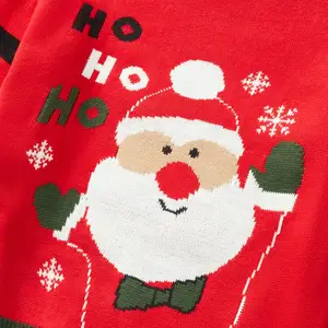 Supply Knit Funny Women Suppliers Merry Pullover Custom Ugly Winter Crewneck Holiday Red Christmas Sweater Knitted