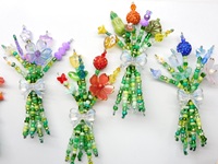 Fleurs perlées pour la décoration intérieure, décorations pour la fête prénuptiale, cadeau de remerciement pour les enseignants pour la saison des diplômes et cadeau pour les professeurs