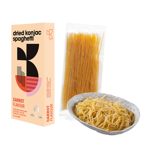 Fideos Konjac Secos <span class=keywords><strong>Sin</strong></span> <span class=keywords><strong>Gluten</strong></span>, Sabor Zanahoria, Bajos en Calorías, Bajos en Carbohidratos, Veganos, a Base <span class=keywords><strong>de</strong></span> Plantas, Fideos Shirataki en Caja, Dieta Keto - Product Image 1